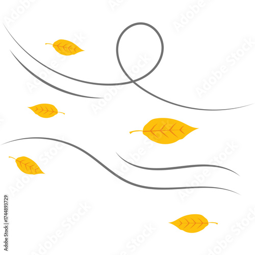 Autumn Leaves Blowing
