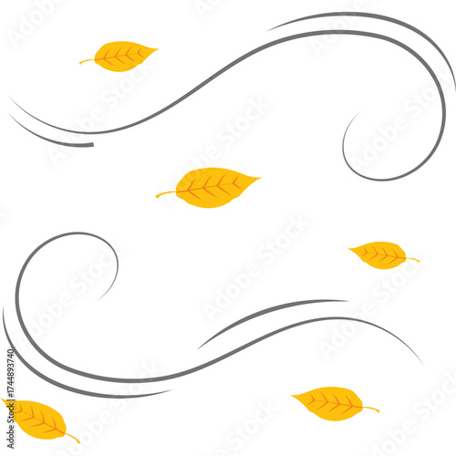 Autumn Leaves Blowing