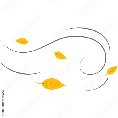 Autumn Leaves Blowing