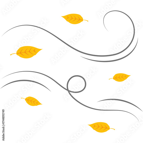 Autumn Leaves Blowing