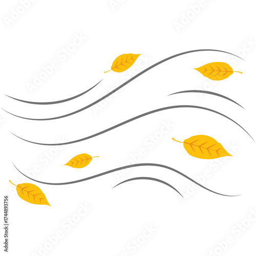 Autumn Leaves Blowing