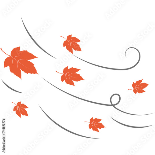 Autumn Leaves Blowing