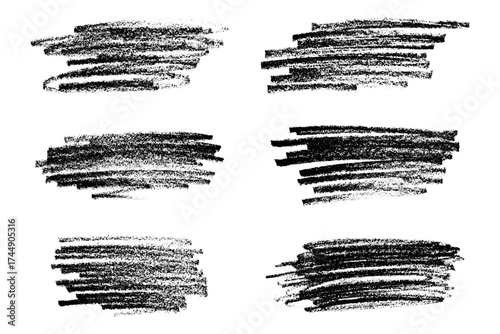 Set of brush paint stroke texture swatch Hand painted background Ink scribble dab clipart Paint smudge for tags and stamps design