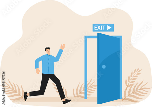 Exit interview and employee feedback, leaving or resignation, staff suggestion to HR human resources concept
