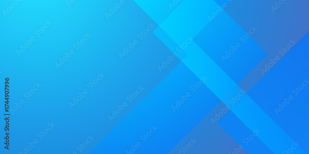 Fototapeta premium Blue gradient geometric banner for website graphic promotions