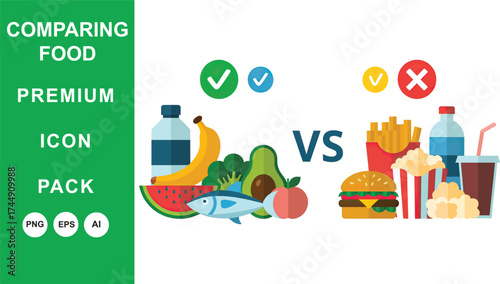 Healthy Eating vs. Unhealthy Eating: A Comparison of Food Choices