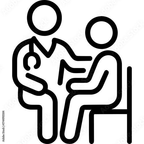 Minimalistic occupational therapist icon