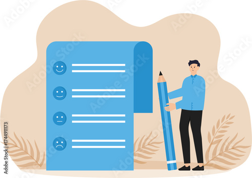 Customer rating and feedback, consumer for liking product and service concept
