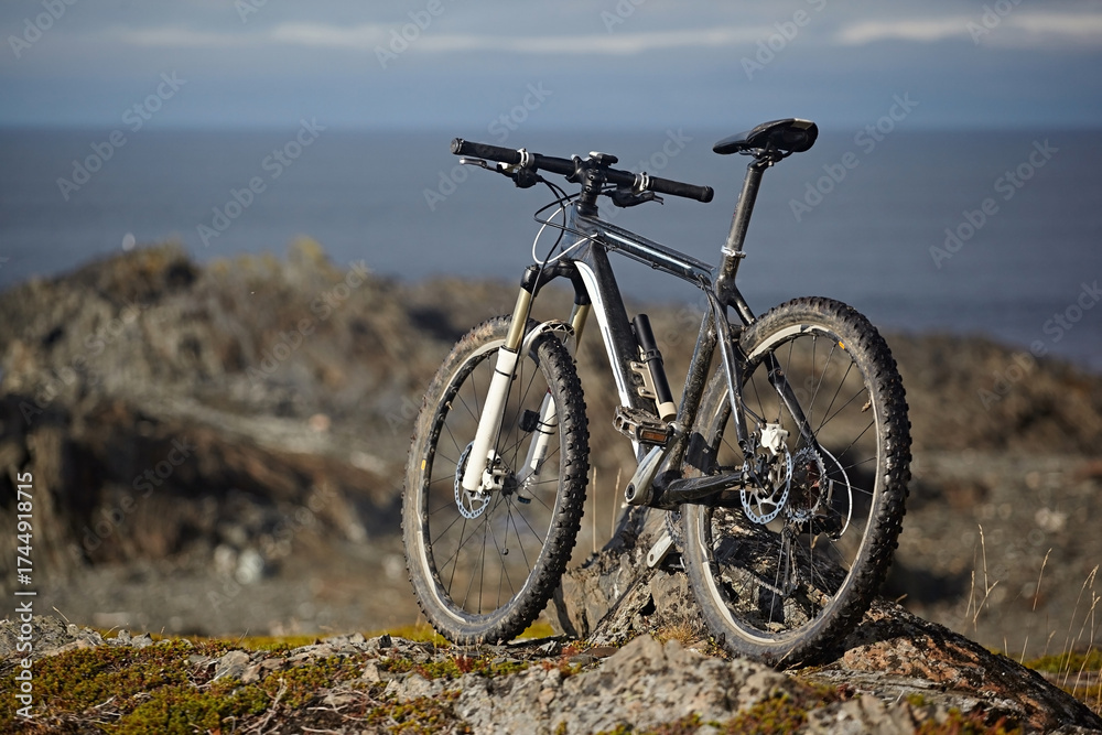 Fototapeta premium Mountain bike outdoor landscape