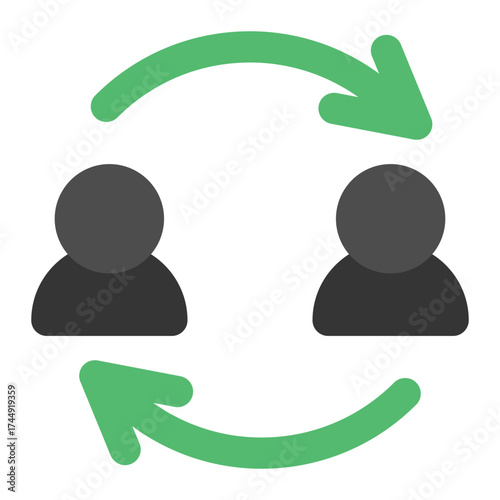 exchange icon for illustration