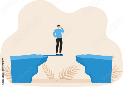 Build business bridge connect path together, solution or teamwork idea, cooperation or collaboration to success together concept
