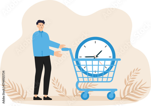 Buying time to delay or gain more time to do something, time is money
