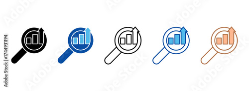 Search Icon Set Multiple Style Collection