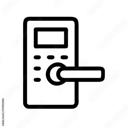 Modern digital door lock for home security