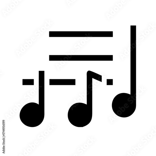 Music notes on a staff representing musicality