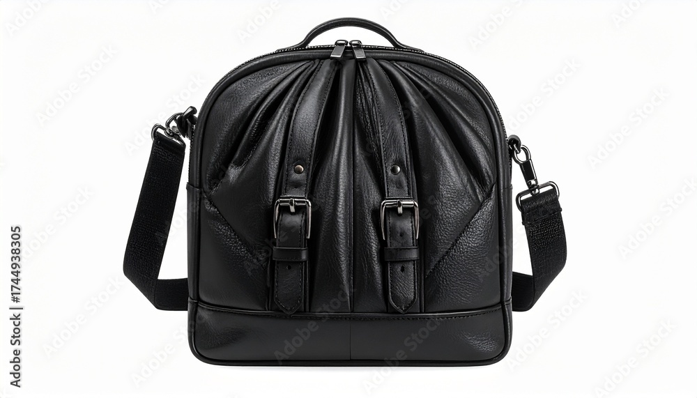 Fototapeta premium black backpack isolated on white