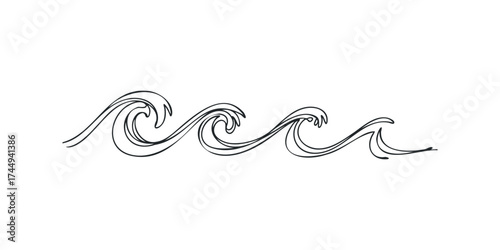 Abstract Wave Design Elements