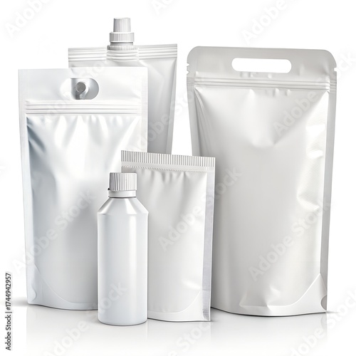 white plastic container for packaging