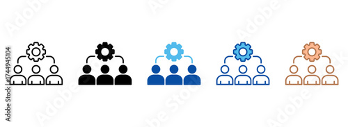 Collaboration Icon Set Multiple Style Collection