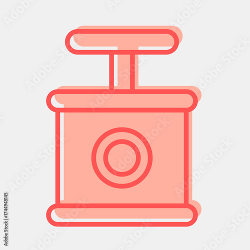 Icon tnt. Gold mining elements. Icon in two tone style.