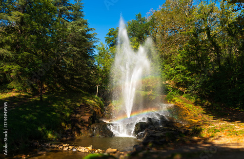 At the foot of the Black Mountain, the sheaf of Saint-Ferréol, near Revel, Occitanie, France