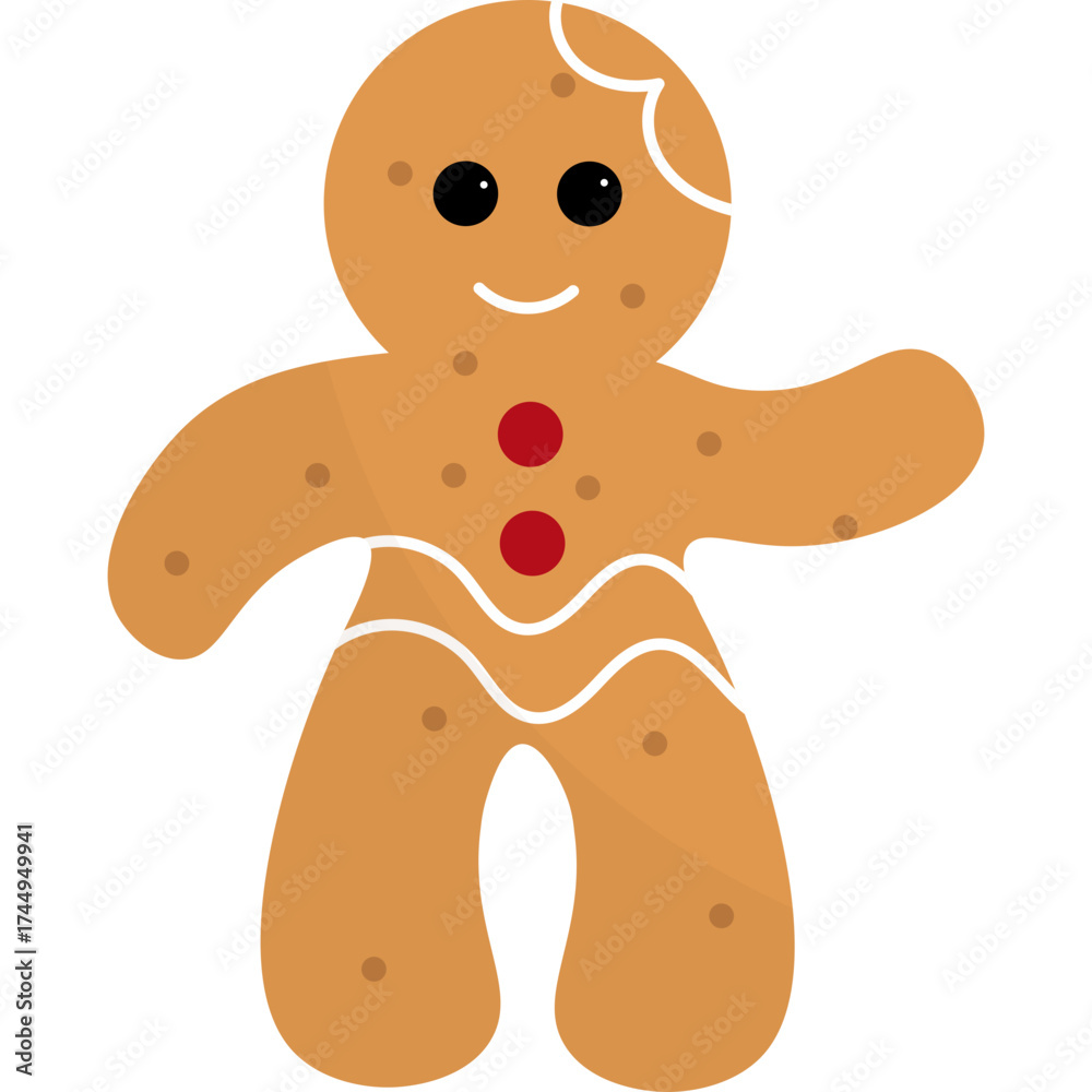 Fototapeta premium Gingerbread Cookies Illustration