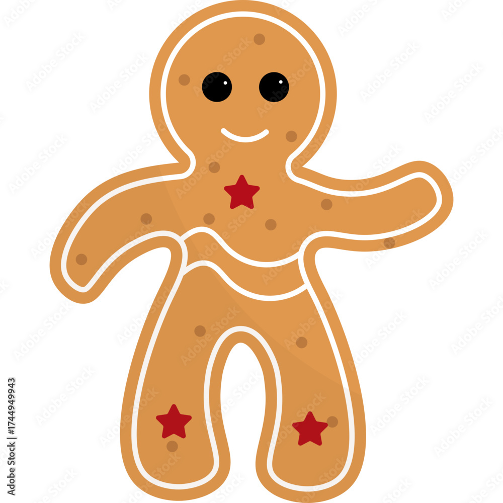 Fototapeta premium Gingerbread Cookies Illustration
