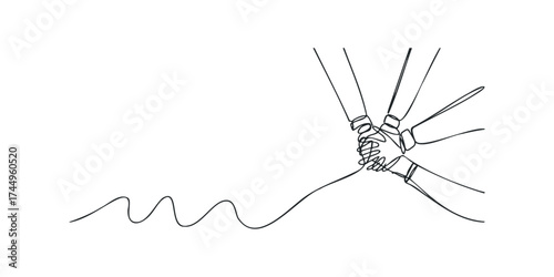 Multiple Hands Grasping Each Other in Unity