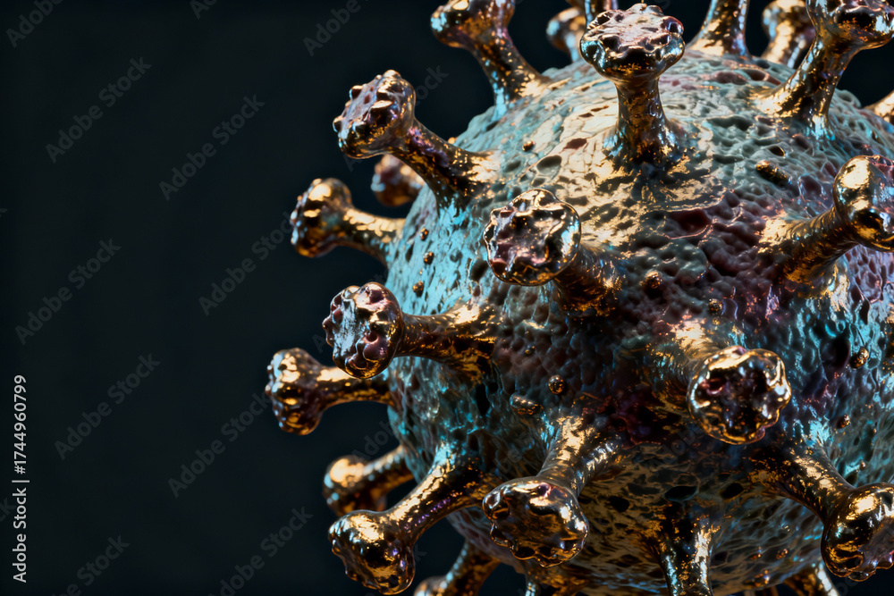 Fototapeta premium Coronavirus particle model