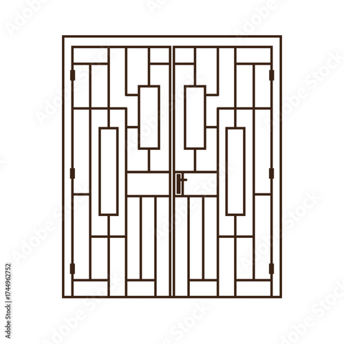 door security vector illustration