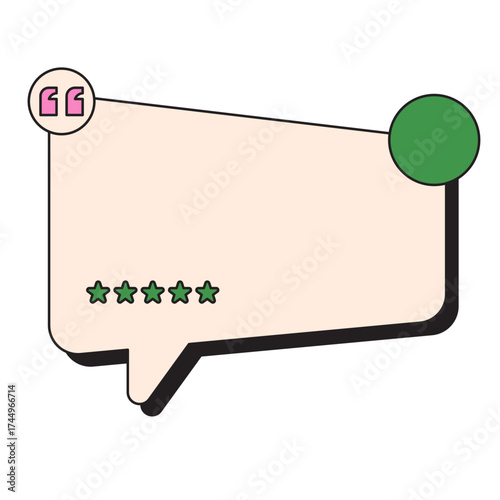 Speech Review Bubble