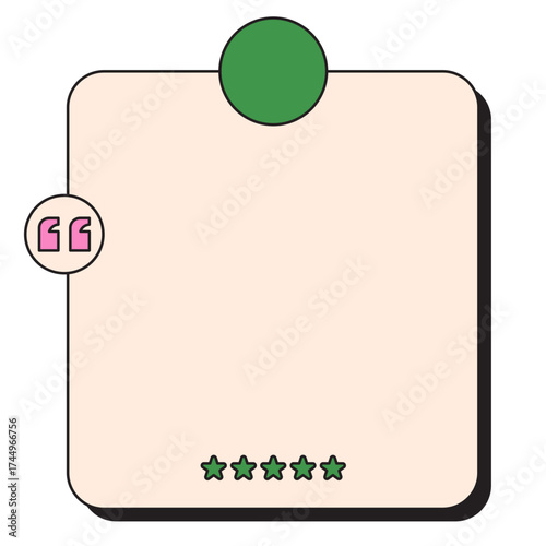 Rounded Rating Card