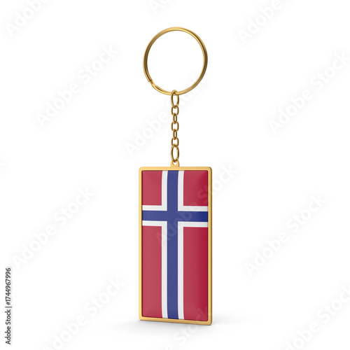 Norway national flag keychain