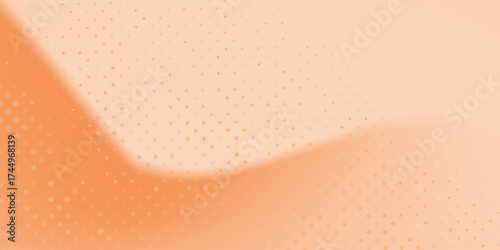 Modern Orange and cream gradation color artwork business art nice flowing yellow abstract concept dynamic
