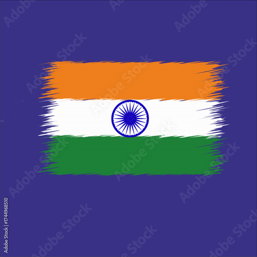 indian flag in the wind , Flag of India 