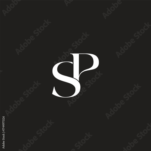 Initial Letter SP logo Design Outstanding Creative Modern Symbol  Sign