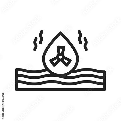 Contaminated Water Icon