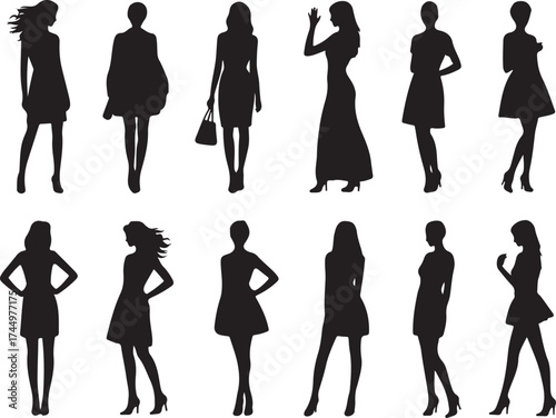 Elegant fashion silhouettes for modern style inspiration