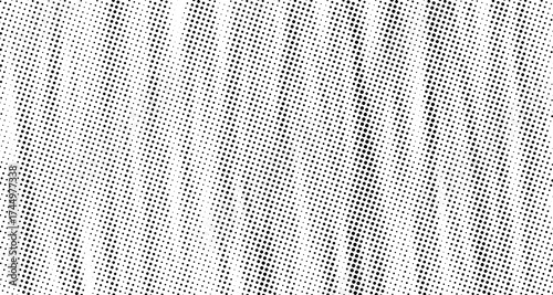 halftone black and white fabric