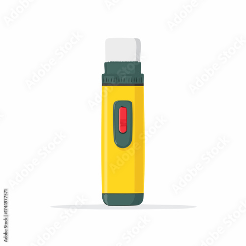 Vibrant Yellow Electric Eraser Tool with White Tip and Red Power Switch for Art and Office Corrections