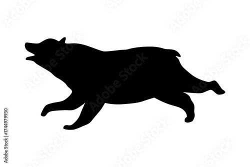 Wild boar silhouette illustration representing nature and wilderness