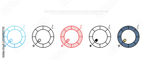 Inner Tube icon design with white background stock illustration