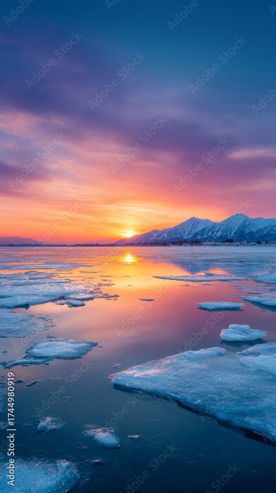 Obraz premium sunset in the sea