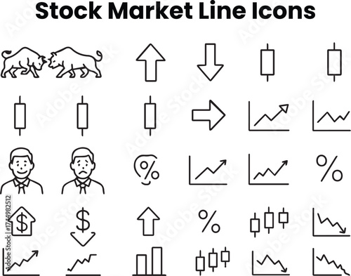 Icons blending cryptocurrency and stock market symbols like Bitcoin, Ethereum, trading charts, and financial analytics