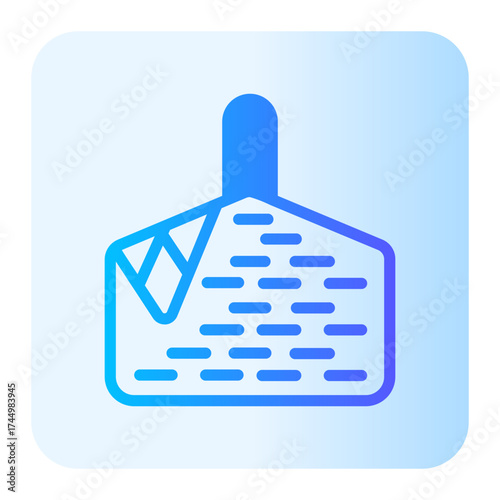 picnic basket gradient icon