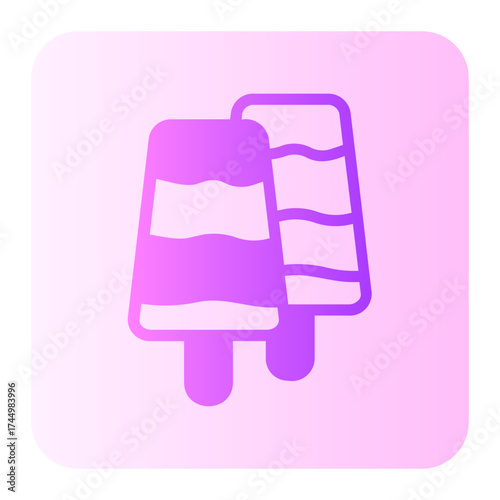 popsicle gradient icon