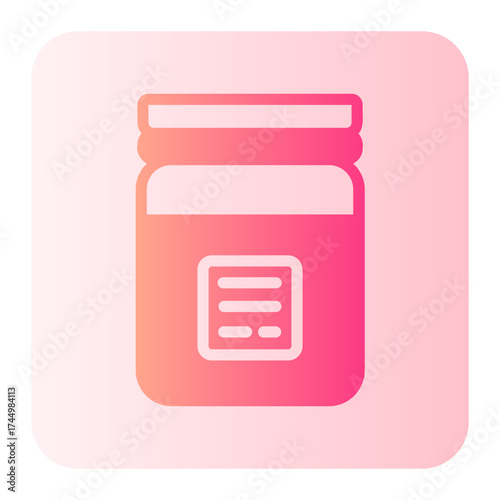 butter jar gradient icon
