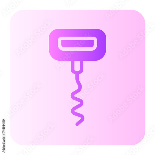 corkscrew gradient icon