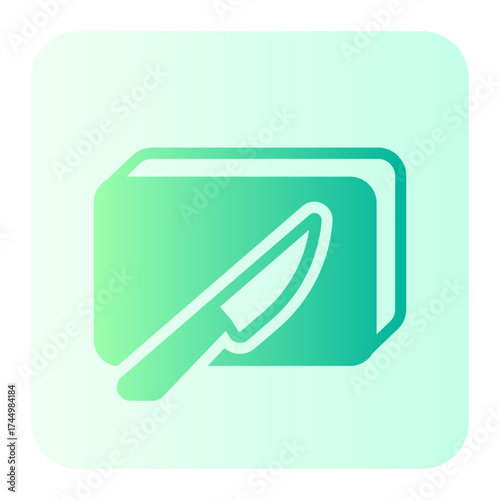 cutting board gradient icon