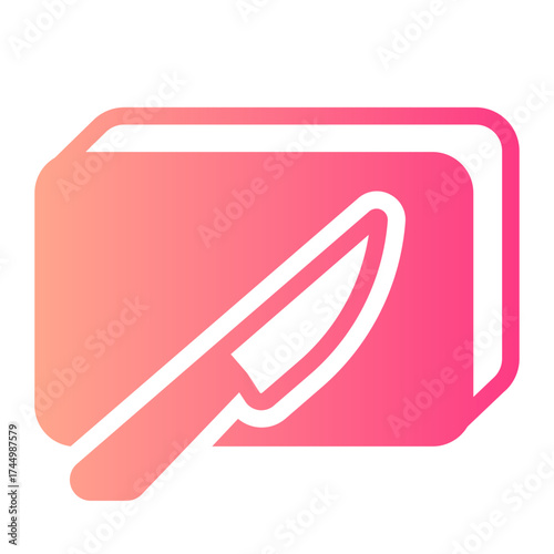 cutting board gradient icon